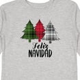 thumbnail image 4 of Inktastic Feliz Navidad Plaid Trees Boys or Girls Long Sleeve Toddler T-Shirt, 4 of 5