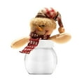 thumbnail image 2 of Christmas Candy Jar Children Santa Snowman Ornament Storage Box Plastic Novelty Cookie Jars Plush Doll Lid Bottle Xmas Goods Sugar Container christmas jars, 2 of 9