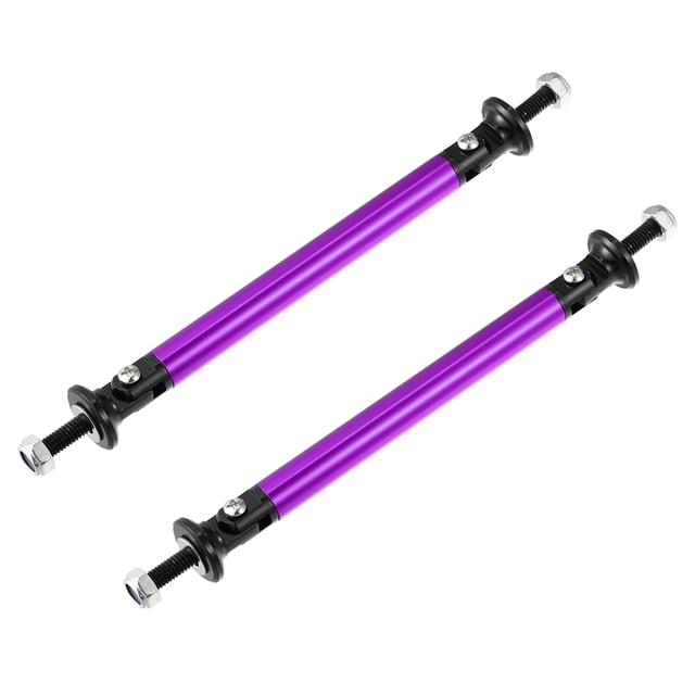 Unique Bargains 1pair 100mm 3.94' Splitter Support Rods Adjustable Front Rear Bumper Lip Splitter Strut Rod Tie Support Bars Purple