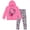 Pink / gray, variant on Hello Kitty Toddler Girls Pullover FleeceHoodie and Leggings Outfit Set Pink / Gray 2T