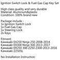 thumbnail image 6 of Ignition Switch Seat Gas Cap Cover Lock Key Set for Kawasaki EX Ninja 250R 300, 6 of 6