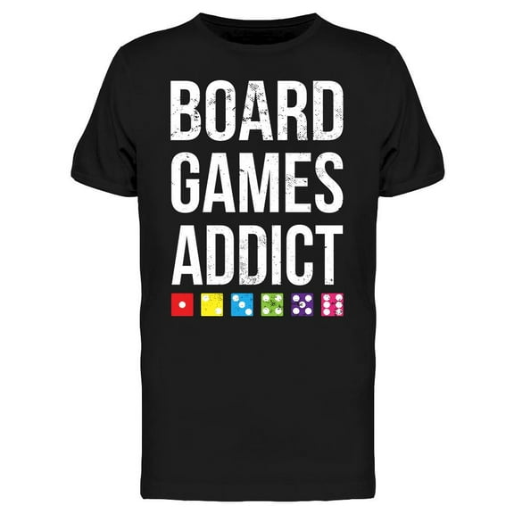 Board Games Addict T-Shirt Men -Image by Shutterstock, Male 3X-Large