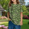 thumbnail image 2 of T-shirt Quotidien à Manches Courtes Décontracté pour Tout-Petit HVOBBTY, T-shirt à Imprimé pour Garçons Tout-Petits Enfants Mode Col Rond T-shirt à Imprimé à Manches Courtes Vert, 5 Ans, 2 of 5