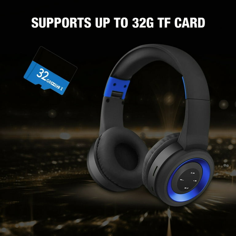 Noise Cancelling Bluetooth Headphones Wireless over Ear Folding Rechargeable Headset with Mic TR905 Walmart
