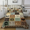 thumbnail image 1 of YST Rv Camper Theme Quilt Bedding Set King,Kids Happy Camping Bedspread Rustic Cabin Room Decor,Travel Trailers Accessories Camper Quilts Set for Bunk,Patchwork Buffalo Plaid Coverlet Set, 1 of 5