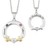 Women's Personalized Planet Couple's Diamond Accent Lovebirds 14kt Gold-Plated Pendant, 20"