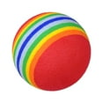 thumbnail image 2 of 10Pc Golf Swing Training Foam Balls Indoor Practice Rainbow Sponge Balls Red, 2 of 7