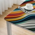 thumbnail image 4 of BANET Table Cloth, Decorative Tablecloths, Spillproof Soil Resistant Table Cover for Kitchen Colorful Stripe, 4 of 7