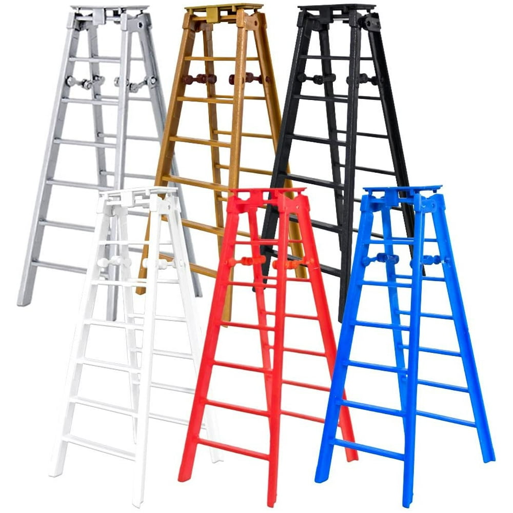 Set of 6 Different Colored Ladders for WWE Wrestling Action Figures
