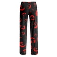 thumbnail image 5 of Halloween Pajamas Women Pumpkin Ghost Stretchy Soft Lightweight Orange Pj Pants Halloween Outfits, 5 of 5