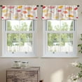 thumbnail image 2 of LALILO Kitchen Curtain Valance Watercolor Can Surface Rod Pocket Window Curtain 52"x 18" Set of 2, 2 of 7