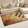 thumbnail image 2 of Coolnut Lightweight Soft Area Rugs 31x20 Inch, Retro Rose Piano Floor Mat Doormat for for Rooms Entrance Hardwood Floor Living Room 2'7" x 1'8"） Nursery Rugs, 2 of 6