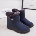 thumbnail image 4 of Botas de invierno para mujer, zapatos de nieve impermeables, botines casuales planos, zapatos de talla grande Wmkox8yii ghj1145, 4 of 7