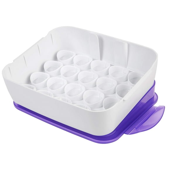 Funda organizadora de colores Wilton, blanco/morado, para decoración de tartas
