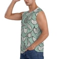 thumbnail image 3 of Goofa Retro Rooster4 Printed Men's Sleeveless T-Shirt - Athletic Gym Workout Tank Top for Men - Moisture-Wicking, UPF 30+ Quick-Dry Muscle Tee-X-Large, 3 of 8