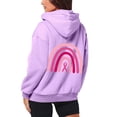 thumbnail image 4 of QHFBli Sweatshirt for Women Cancer Full Zip Hoodie Graphic Pink Ribbon Casual Sweatshirt Y2K Outerwear Hoodies with Pockets, 4 of 6