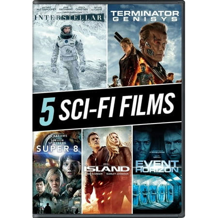 Sci-Fi 5 Film Collection (Interstellar / Terminator Genisys / Super 8 / Event Horizon / The Island) (DVD)