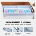 thumbnail image 4 of VEVOR 16.3Cu.ft Commercial Ice Cream Display Case Gelato Dipping Freezer Cabinet, 4 of 9