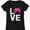 black/gray, variant on Gamer Gifts LOVE Gaming Shirt Video Gamer 3/4 Women Sleeve Baseball Jersey Shirt Small black/gray