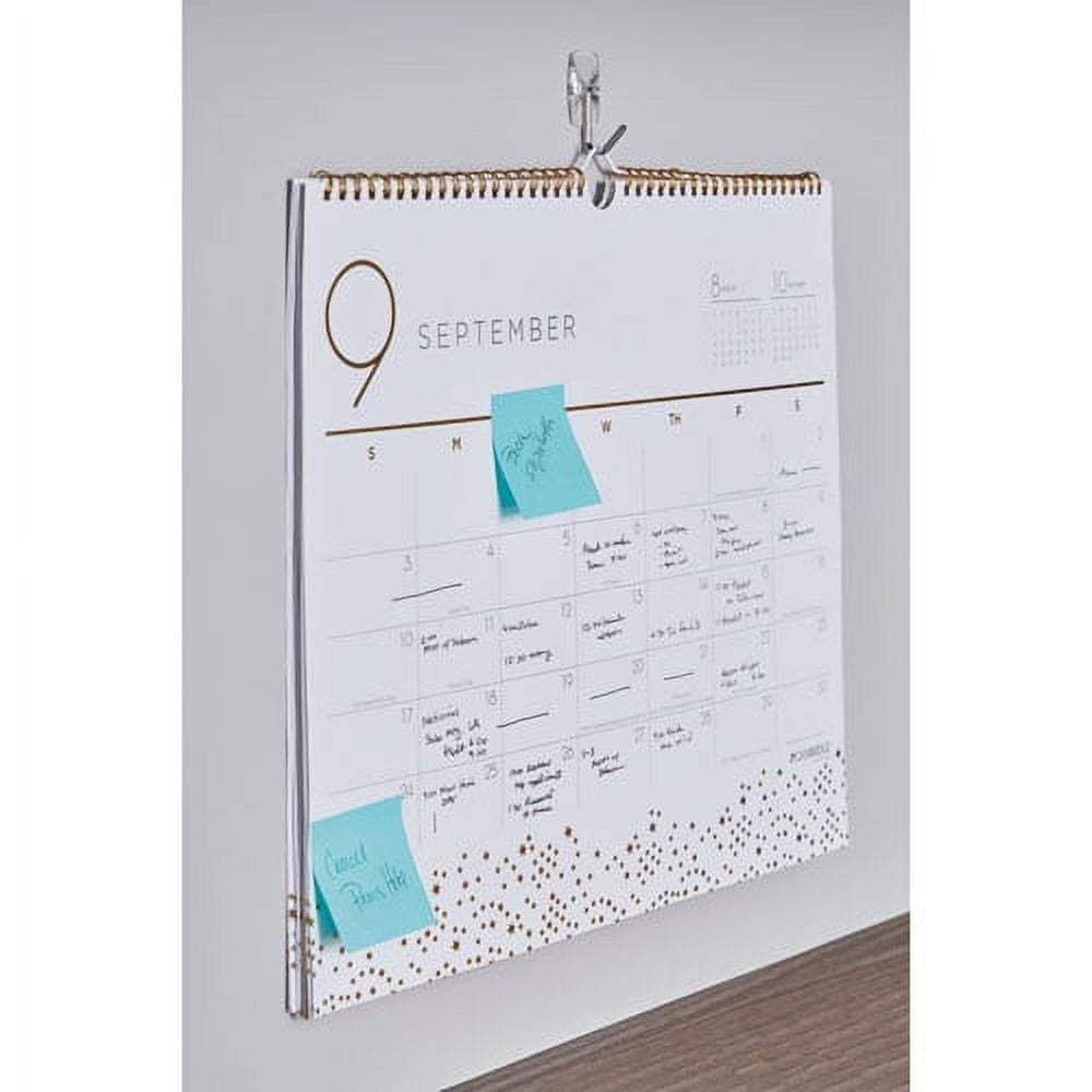 Clear Hooks And Strips, Plastic/wire, Small, 3 Hooks And 4 Strips/pack | Bundle of 10 Packs