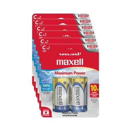 Maxell pilas alcalinas d - lr20 - pack 2 uds 