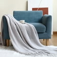 thumbnail image 2 of BMYJ Knitted Blanket Shawl Blanket Solid Color Blanket 50X69.29In Sofa Blanket Knitted Blanket Shawl Blanket Solid Color Blanket Bed Towel Wool Sofa Towel, 2 of 5