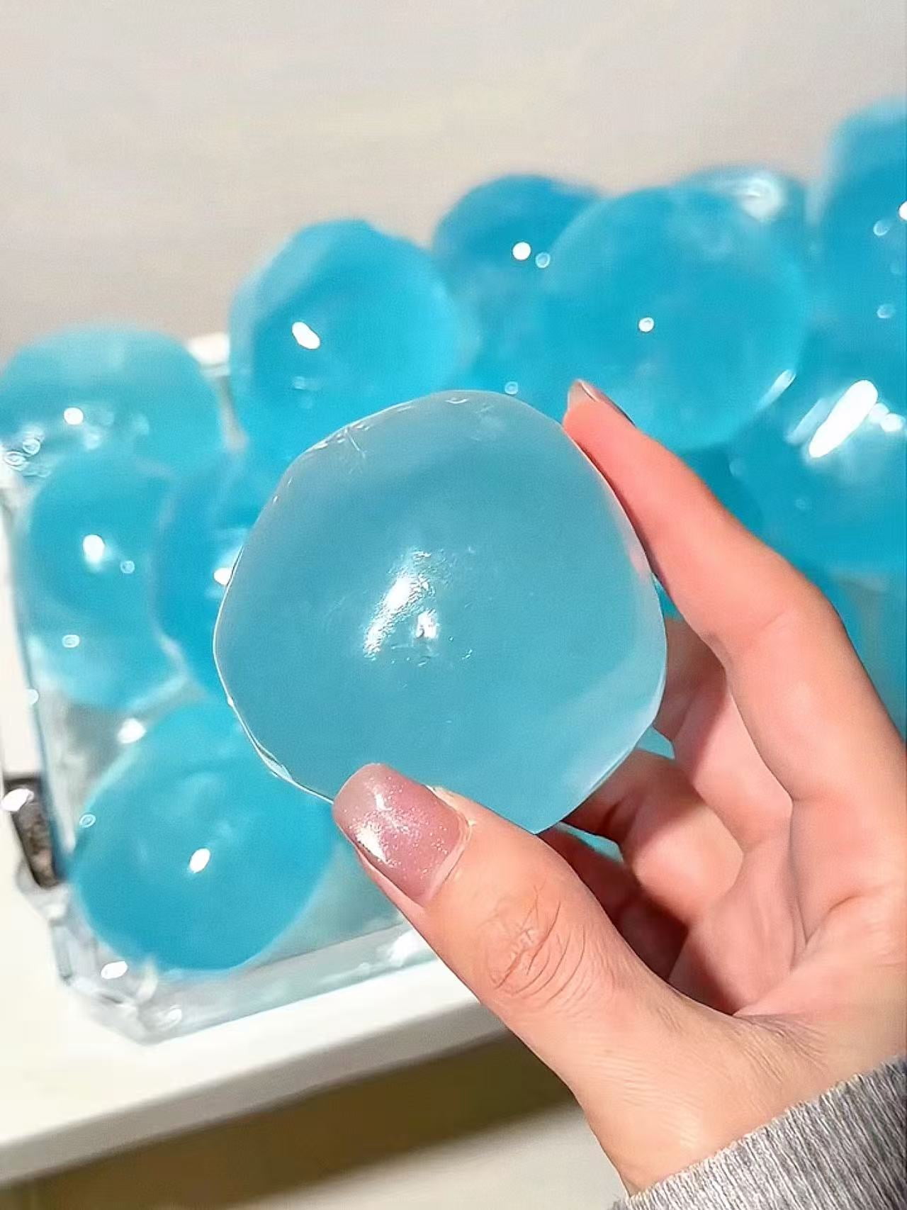 Multi-Color Coconut Oil Balm Stress Ball - Squeeze for ASMR Sensory Relief, Adult Fidget Gadget for Anxiety & Focus