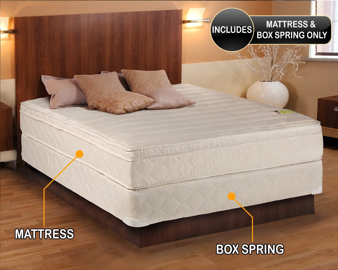 Dream Solutions USA 11" Innerspring Mattress and Box Spring Set, Twin