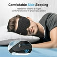 thumbnail image 3 of Breathable Sleep Mask, 3D Eye Mak Sleep for Side Sleepers Women Men, Light Blocking Sleeping Mask with Adjustable Strap, Soft Lightweight Eye Cover for Travel, Night Work, Nap, Office - Blue, 3 of 7