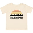 thumbnail image 3 of Inktastic Madison Wisconsin Skyline Retro Sunset Boys or Girls Baby T-Shirt, 3 of 5