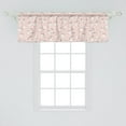 thumbnail image 2 of Ambesonne Floral Country Window Valance, Valentine's Day Rose, 54" X 18", Blush Dark Grey and White, 2 of 3