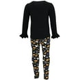 thumbnail image 4 of Girls 2 Piece Wicked Cute Halloween Legging Outfit (2Y, Black), 4 of 5