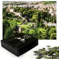 thumbnail image 2 of Ambesonne European Jigsaw Puzzle Durable Cardboard, Famous Vatican Gardens, 1000 pcs, White Green Tan, 2 of 5