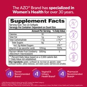 AZO Cranberry Urinary Tract Health Supplement, Helps Cleanse & Protect for Reduced UTIs, 100 Count