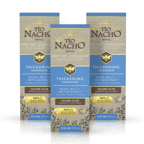 Tio Nacho Thickening Volume Filler Conditioner- Anti Hair Loss, 14 oz- Value 3 Pack