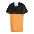 thumbnail image 4 of Black Women's Short Sleeve T-shirt, Womens Summer Oversized Hoodies Casual Short Sleeve Shirts Fashion Tunic Tops Lightweight Pullover With Pockets,Women's Short sleeve T-shirt S, 4 of 5