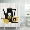 thumbnail image 1 of ABPHQTO Cortina de ducha de poliéster Mid Century of Coffee Pot y pera 152x180 cm ABPHQTO PKNMT60x72Shower-1379, 1 of 2