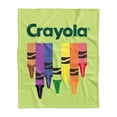 thumbnail image 1 of Cobertor Frazada Crayola crayons 127 cm x 152 cm verde, 1 of 4