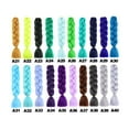 thumbnail image 3 of Wig Extension Big Braid Color Chemical Fiber African Dirty Braid Wig Braided Twist Braid 24inch, 3 of 3