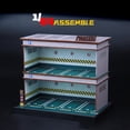 thumbnail image 3 of Esquirla Acrylic Garage Show Case 1:64 Scale Tabletop Decors Green Double Layer, 3 of 8