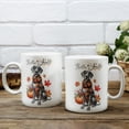 thumbnail image 3 of Hello Fall Great Dane Scarf Welcome Autumn with Leaves Pumpkins Mug Danes Dog Lover Gifts Coffee Tea Cup - 00011, 3 of 4
