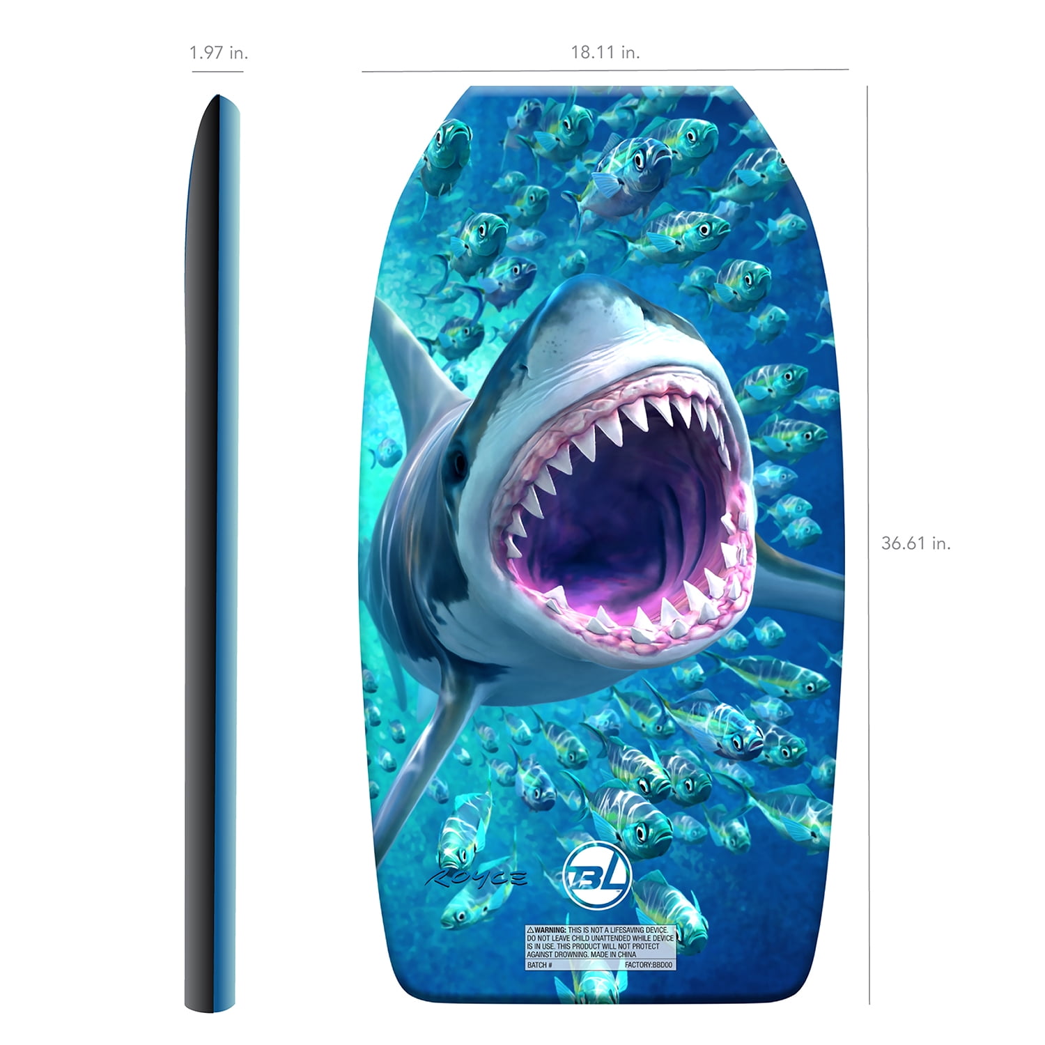 Seasonal Supply Co. 38" Print Bodyboard Style 70038 Assorted Graphics