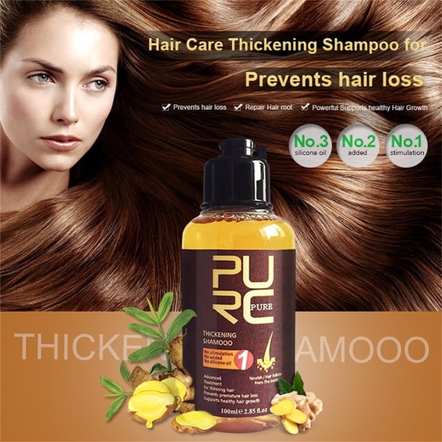 Fiudx Champú de Jengibre, Limpiador Capilar Revitalizante para Cuero Cabelludo, Fórmula con Ginseng para El Crecimiento, Champú Anticaspa, Solución para Alivio Del Picor, Cuidado Anticontaminación, d