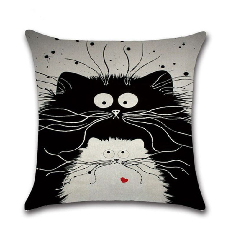 One Pillowcase with Cat Print