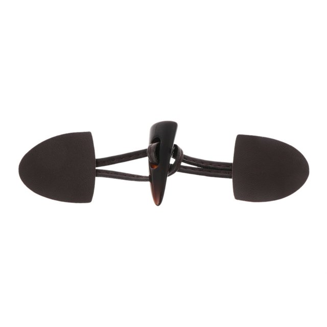 MesaSe 6 Pairs Leather Horn Toggle Closure Buttons Coat for Jacket Duffle Shawl Clothes
