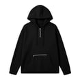 thumbnail image 4 of Women's Casual Zip-Up Hoodie Long Sleeve Solid Loose Fit, 4 of 6