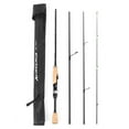 thumbnail image 1 of Portable Travel Fishing Rod 6.8FT Lightweight Carbon Fiber 4 Pieces Fishing Pole, 1 of 7