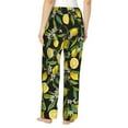 thumbnail image 3 of Pajama Pants Women, Lemon Fruits Flowers Leaves Sweatpants Soft Sleep Lounge Pants, Casual PJ Bottoms Pants with Pockets, 3 of 5