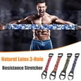 thumbnail image 6 of Natural Latex 3-Hole Resistance Stretcher, Chest Expander Stretch Bands for Men, New Fitness Resistance Bands with Handles, High Elasticity Ankle & Pedal Puller Exercise Equipment, 6 of 6