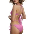 thumbnail image 3 of qucoqpe Bikini Sets for Women Summer Two-piece Bathing Suit Fashion Solid Color Swimsuit, 3 of 4